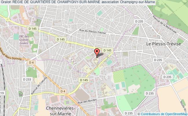 plan association RÉgie De Quartiers De Champigny-sur-marne Champigny-sur-Marne