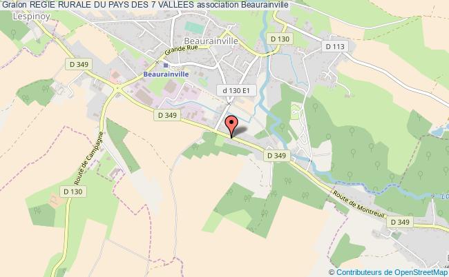 plan association Regie Rurale Du Pays Des 7 Vallees Beaurainville