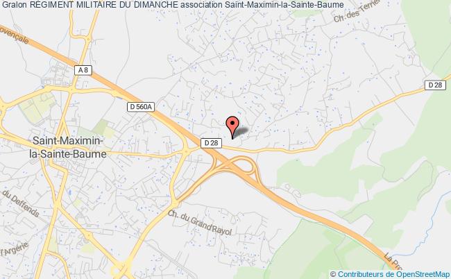 plan association RÉgiment Militaire Du Dimanche Saint-Maximin-la-Sainte-Baume