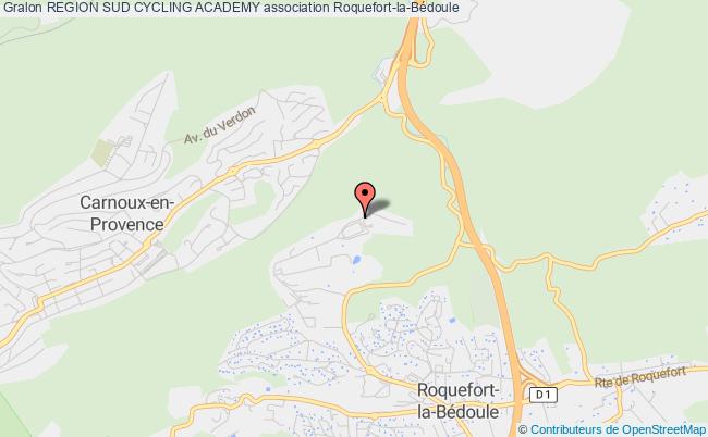 plan association Region Sud Cycling Academy Roquefort-la-Bédoule