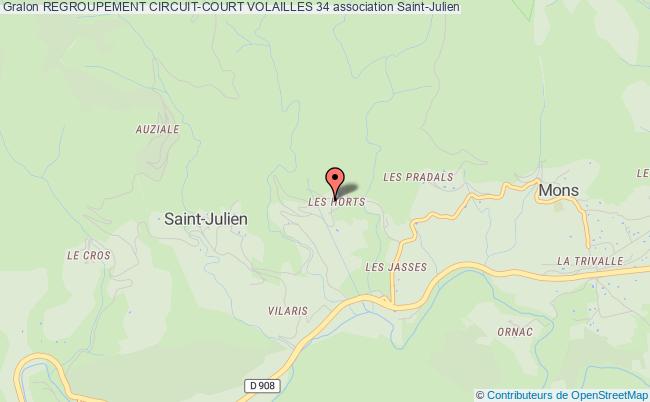 plan association Regroupement Circuit-court Volailles 34 Saint-Julien