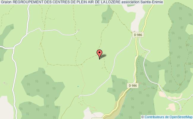 plan association Regroupement Des Centres De Plein Air De La LozÈre Sainte-Enimie