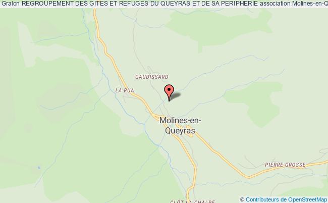 plan association Regroupement Des Gites Et Refuges Du Queyras Et De Sa Peripherie Molines-en-Queyras
