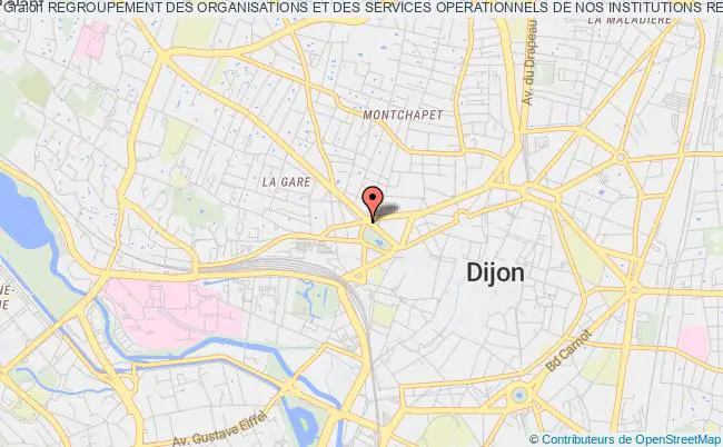 plan association Regroupement Des Organisations Et Des Services Operationnels De Nos Institutions Regionales "association Du Rosoir" Dijon