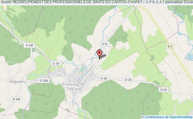 plan association Regroupement Des Professionnels De Sante Du Canton D'aspet ( C.p.s.c.a.) Encausse-les-Thermes
