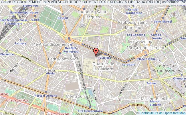 plan association Regroupement Implantation Redeploiement Des Exercices Liberaux (rir Idf) Paris