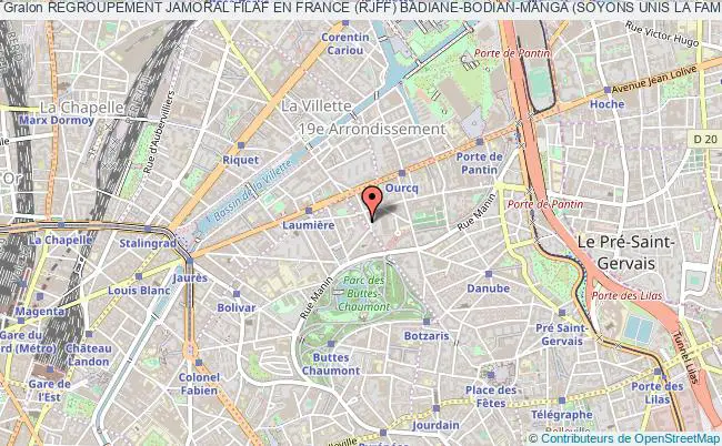 plan association Regroupement Jamoral FÏlaf En France (rjff) Badiane-bodian-manga (soyons Unis La Famille) Paris