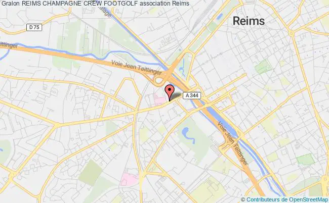plan association Reims Champagne Crew Footgolf Reims