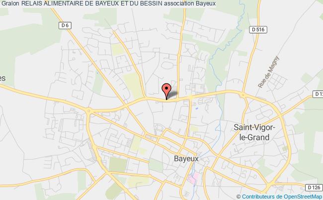plan association Relais Alimentaire De Bayeux Et Du Bessin Bayeux