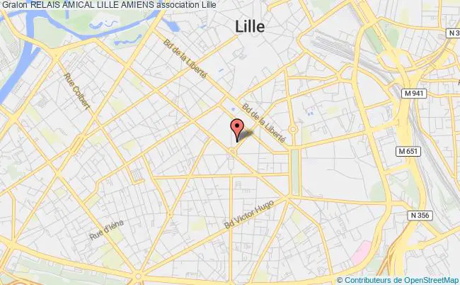 plan association Relais Amical Lille Amiens Lille