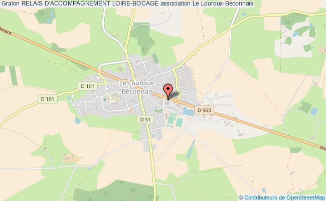 plan association Relais D'accompagnement Loire-bocage Le Louroux-Béconnais