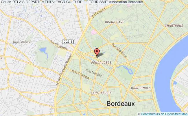 plan association Relais Departemental "agriculture Et Tourisme" Bordeaux