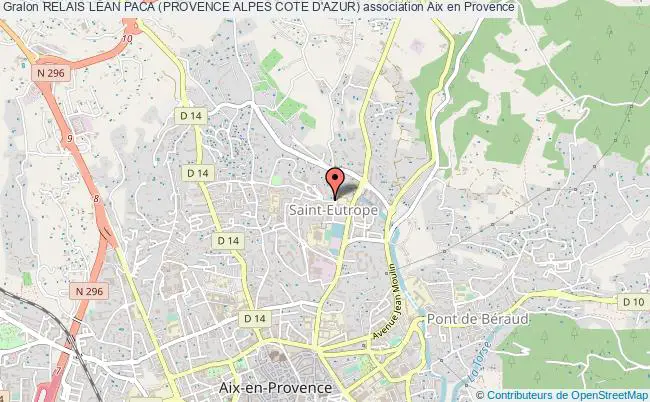 plan association Relais Lean Paca (provence Alpes Cote D'azur) Aix-en-Provence