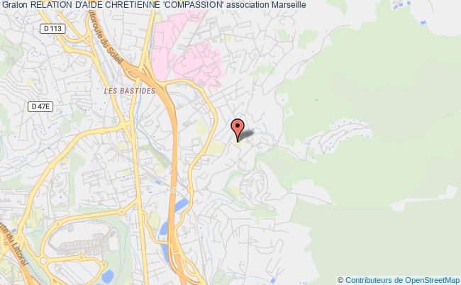 plan association Relation D'aide Chretienne 'compassion' Marseille