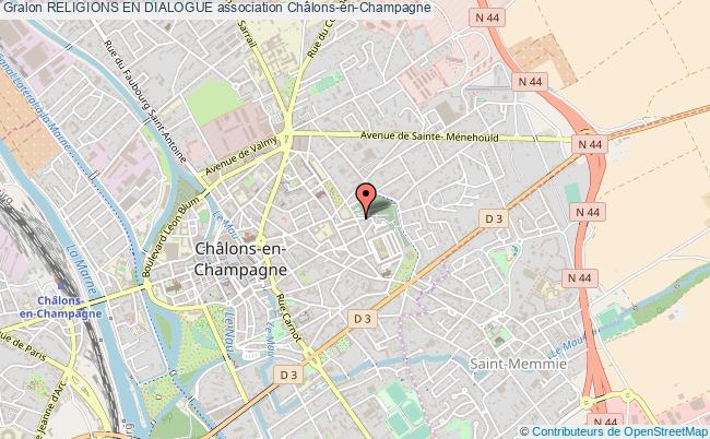 plan association Religions En Dialogue Châlons-en-Champagne