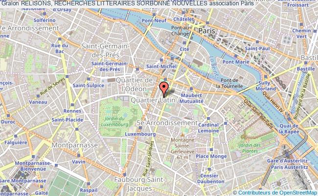 plan association Relisons, Recherches Litteraires Sorbonne Nouvelles Paris