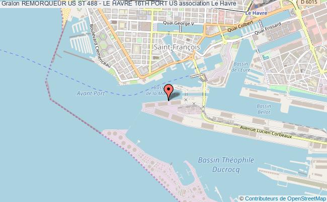plan association Remorqueur Us St 488 - Le Havre 16th Port Us Le Havre