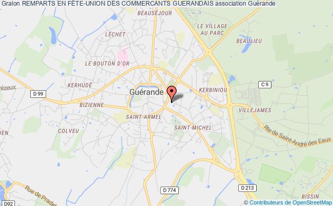 plan association Remparts En FÊte-union Des Commercants Guerandais Guérande
