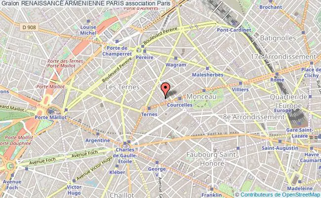 plan association Renaissance ArmÉnienne Paris Paris 17e