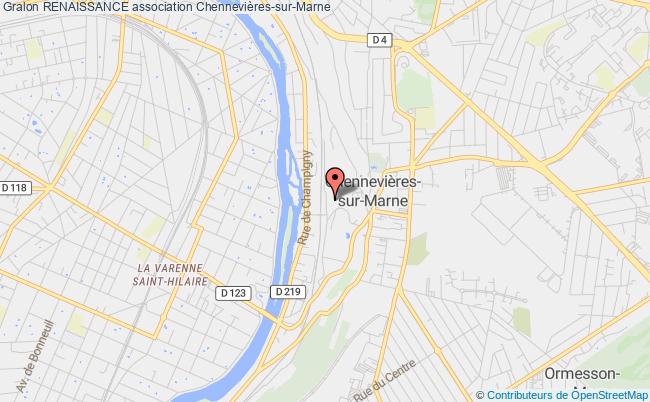plan association Renaissance Chennevières-sur-Marne