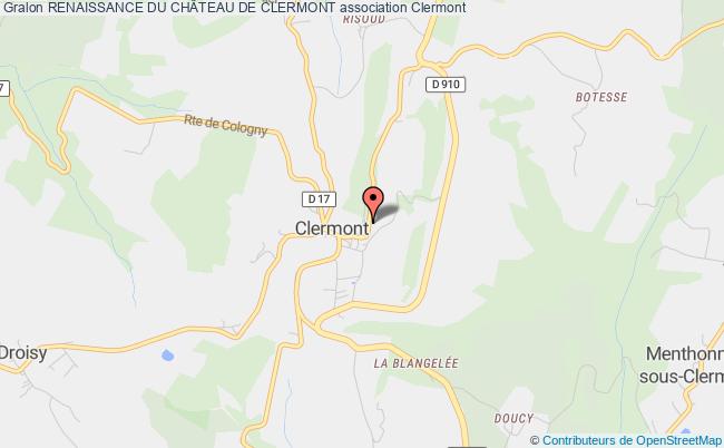 plan association Renaissance Du ChÂteau De Clermont Clermont