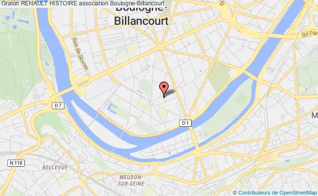 plan association Renault Histoire Boulogne-Billancourt