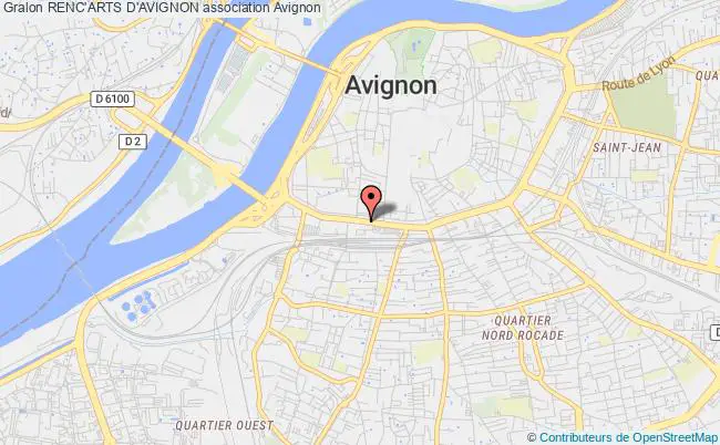 plan association Renc'arts D'avignon Avignon