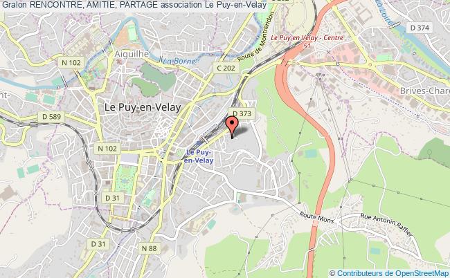 plan association Rencontre, Amitie, Partage Le    Puy-en-Velay