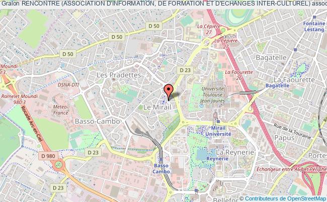 plan association Rencontre (association D'information, De Formation Et D'echanges Inter-culturel) Toulouse
