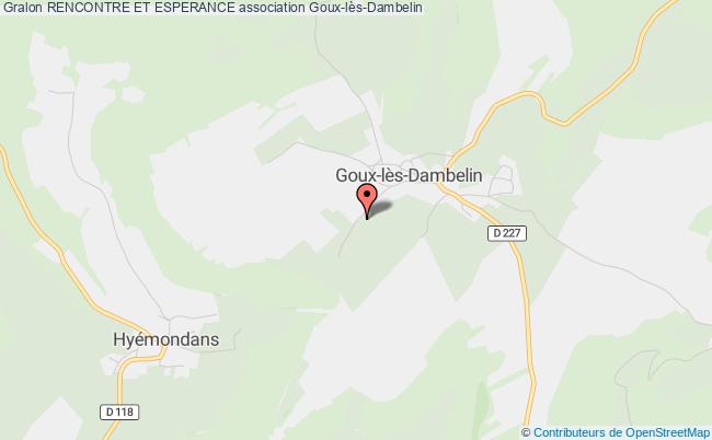 plan association Rencontre Et Esperance Goux-lès-Dambelin
