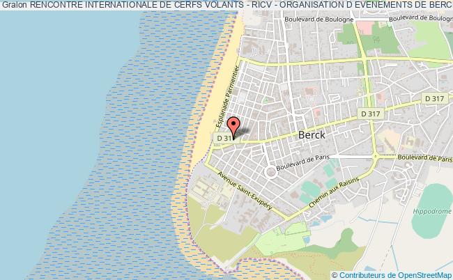 plan association Rencontre Internationale De Cerfs Volants - Ricv - Organisation D Evenements De Berck Et Sa Region Berck