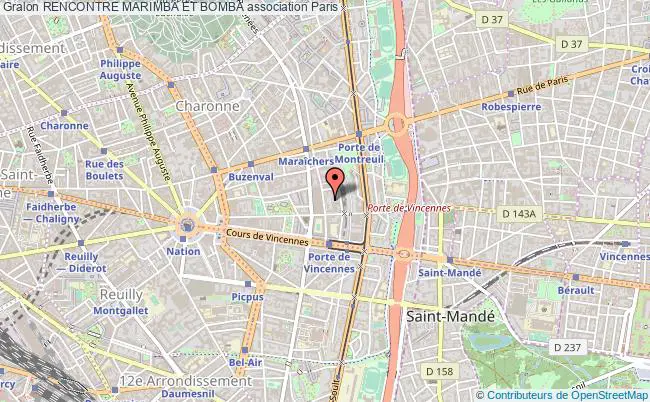 plan association Rencontre Marimba Et Bomba Paris