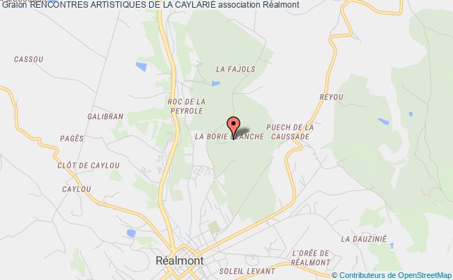 plan association Rencontres Artistiques De La CaylariÉ Réalmont