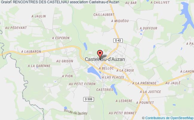 plan association Rencontres Des Castelnau Castelnau d'Auzan Labarrère