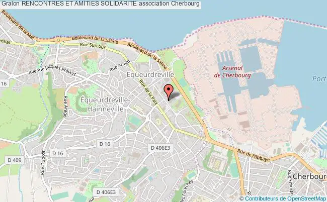 plan association Rencontres Et Amities Solidarite Cherbourg-en-Cotentin