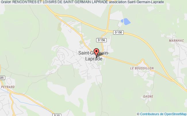 plan association Rencontres Et Loisirs De Saint Germain Laprade Saint-Germain-Laprade