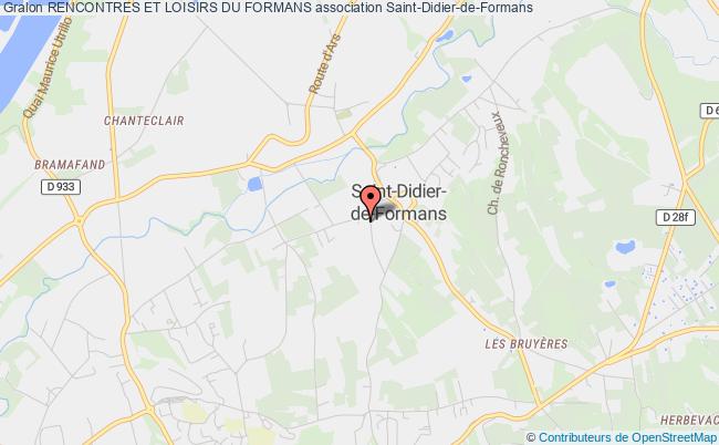 plan association Rencontres Et Loisirs Du Formans Saint-Didier-de-Formans