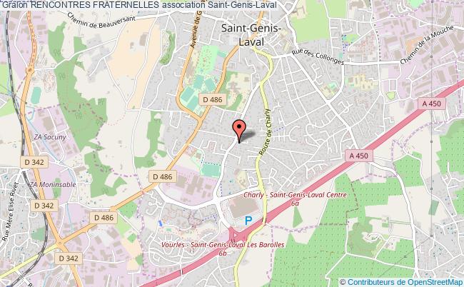 plan association Rencontres Fraternelles Saint-Genis-Laval