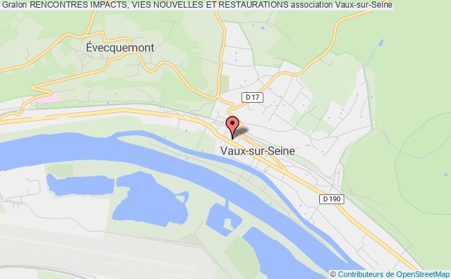 plan association Rencontres Impacts, Vies Nouvelles Et Restaurations Vaux-sur-Seine