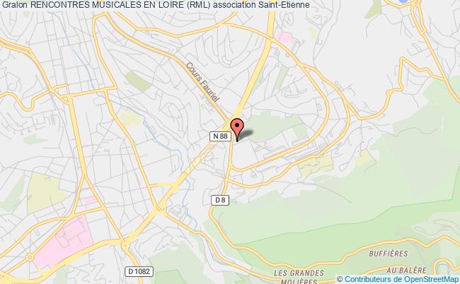 plan association Rencontres Musicales En Loire (rml) Saint-Étienne