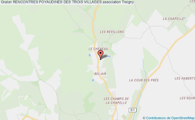 plan association Rencontres Poyaudines Des Trois Villages Treigny