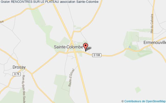 plan association Rencontres Sur Le Plateau Sainte-Colombe