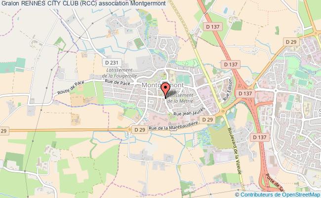plan association Rennes City Club (rcc) Montgermont