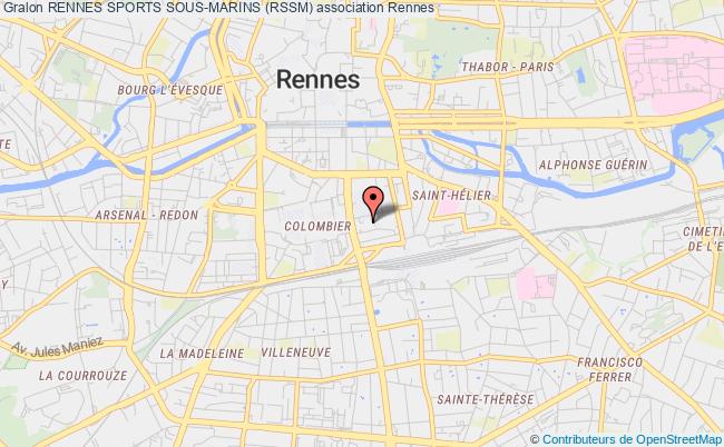 plan association Rennes Sports Sous-marins (rssm) Rennes