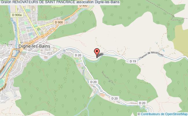 plan association Renovateurs De Saint Pancrace Digne-les-Bains