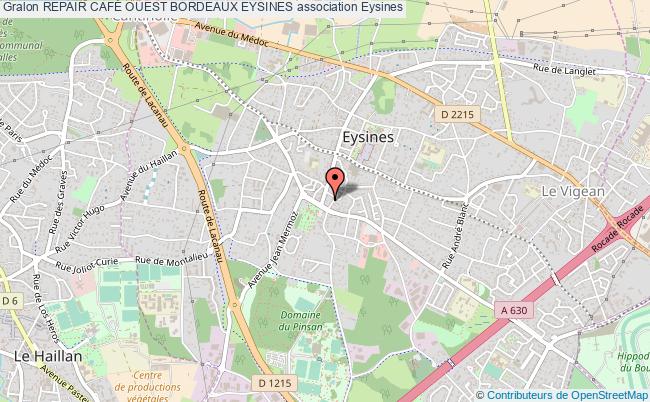 plan association Repair CafÉ Ouest Bordeaux Eysines Eysines