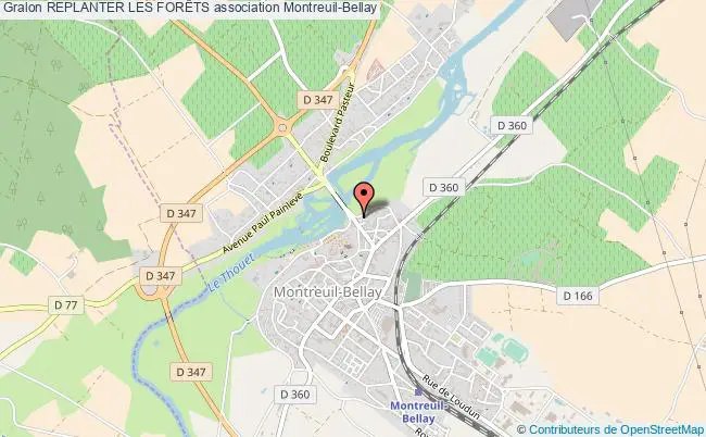 plan association Replanter Les ForÊts Montreuil-Bellay