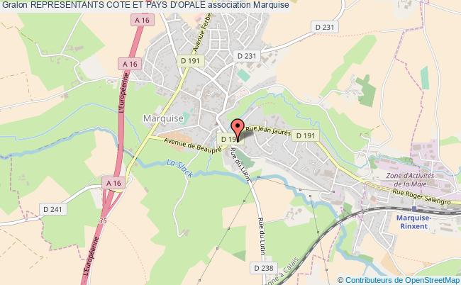 plan association Representants Cote Et Pays D'opale Marquise