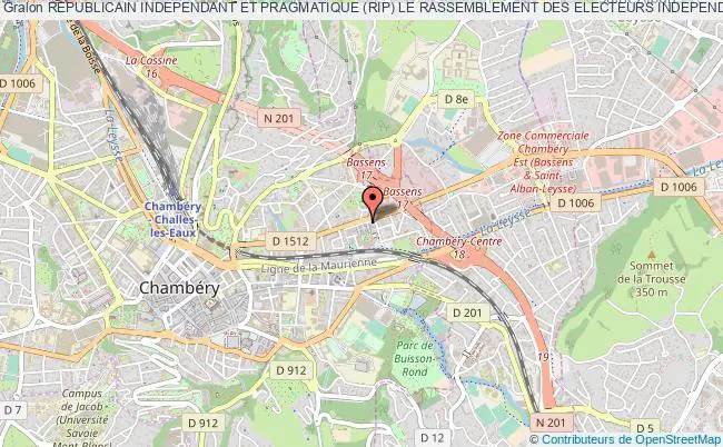 plan association Republicain Independant Et Pragmatique (rip) Le Rassemblement Des Electeurs Independants Chambéry