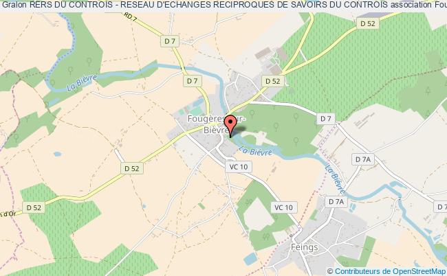 plan association Rers Du Controis - Reseau D'echanges Reciproques De Savoirs Du Controis Fougères-sur-Bièvre